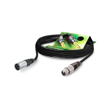 SOMMER CABLE Mikrofonkabel Club Series MKII, 2 x 0,34 mm² | XLR / XLR, NEUTRIK 0,30m | schwarz