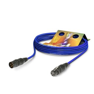 SOMMER CABLE Mikrofonkabel Club Series MKII, 2 x 0,34 mm² | XLR / XLR, HICON 0,50m | blau