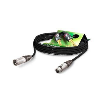 SOMMER CABLE Mikrofonkabel Club Series MKII, 2 x 0,34 mm² | XLR / XLR, NEUTRIK 0,50m | schwarz