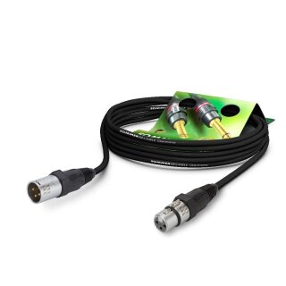 SOMMER CABLE Mikrofonkabel SC-Galileo 238, 2 x 0,38 mm² | XLR / XLR, NEUTRIK 0,50m | schwarz | schwarz