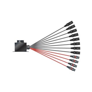 SOMMER CABLE Multicore-Kabel mit Rund LK-Verbinder -> Spleiss ; getrennte Masseführung 08/04 | getrennte Masse/ISOPOD | LK Aufbau male | HICON XLR | 1,20m