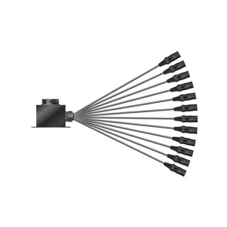 SOMMER CABLE Multicore-Kabel mit Rund LK-Verbinder -> Spleiss ; getrennte Masseführung 12/00 | getrennte Masse/ISOPOD | LK Aufbau male | HICON XLR | 1,20m