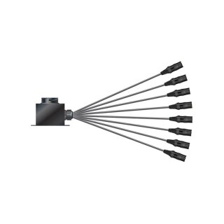 SOMMER CABLE Multicore-Kabel mit Rund LK-Verbinder -> Spleiss ; getrennte Masseführung 08/00 | getrennte Masse/ISOPOD | LK Aufbau male | HICON XLR | 1,20m