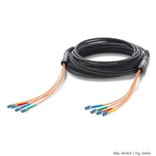 SOMMER CABLE Sommer cable Digital LWL-Verteilsystem , LC HI-FIBER4-MC <-> HI-FIBER4-MC | Multimode | OCTOPUS Doppelmantel | Unterwasser-Verlegung | 150m | HT-Serie