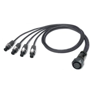 SOMMER CABLE Sommer cable Speaker System , Speakon 4-polig/LK 8-pol female; NEUTRIK/HICON; Multipin mit Überwurfmutter 04/00 | 1,00m