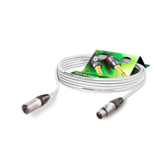 SOMMER CABLE Mikrofonkabel SC-SEMICOLON PVC, 4 x 0,14 mm² | XLR / XLR, NEUTRIK 3,00m | weiß