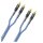 SOMMER CABLE RCA-Cinch-Patchkabel, unsymmetrisch SC-Onyx, 1  x  0,25 mm² | RCA-Cinch / RCA-Cinch, HICON 2,50m | blau
