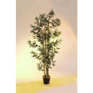 EUROPALMS Bambus mit dicken NaturstÃ¤mmen, Kunstpflanze, 205cm