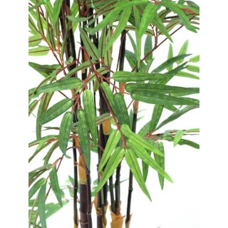 EUROPALMS Bambus Dunkelstamm, Kunstpflanze 210cm