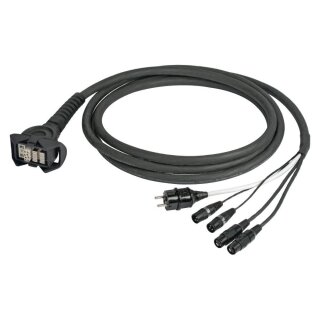 SOMMER CABLE Sommer cable Netzwerk- / DMX- & Power- System , Multipin female (HAN-ECO, mit Bügeln)/Ethercon male/Schuko-Kabelstecker; HICON 00/00 | 1,00m | USA