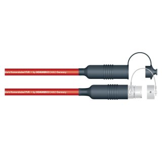 SOMMER CABLE Sommer cable  Adapterkabel | Triax 11 female (FISCHER)/Triax 11 male (DAMAR & HAGEN), rot