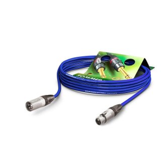 SOMMER CABLE Mikrofonkabel SC-Primus, 2 x 0,50 mm² | XLR / XLR, NEUTRIK 10,00m | blau