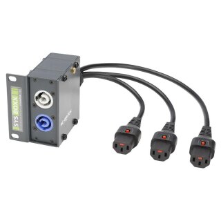 SOMMER CABLE Sommer cable  AC-Brick Adapter | NAC3MPA blau/NAC3MPB grau/IEC Kaltgerätebuchse, verriegelbar mit Kabel