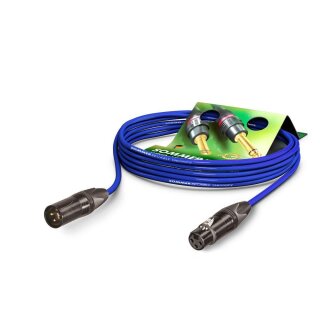 SOMMER CABLE Mikrofonkabel SC-Source MKII Highflex, 2 x 0,25 mm² | XLR / XLR, NEUTRIK 10,00m | blau