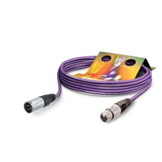 SOMMER CABLE Mikrofonkabel Stage 22 Highflex, 2 x 0,22 mm² | XLR / XLR, NEUTRIK 1,00m | violett