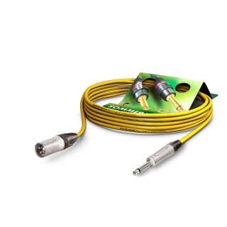 SOMMER CABLE Mikrofonkabel Stage 22 Highflex, 2 x 0,22 mm² | XLR / Klinke, NEUTRIK 5,00m | gelb