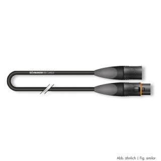 SOMMER CABLE Mikrofonkabel, 2 x 0,22 mm² | XLR / XLR, HICON 1,00m | schwarz