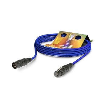 SOMMER CABLE Mikrofonkabel Stage 22 Highflex, 2 x 0,22 mm² | XLR / XLR, HICON 3,00m | blau