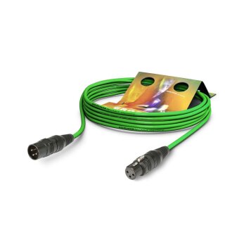 SOMMER CABLE Mikrofonkabel Stage 22 Highflex, 2 x 0,22 mm² | XLR / XLR, HICON 3,00m | grün