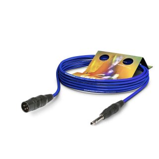 SOMMER CABLE Mikrofonkabel Stage 22 Highflex, 2 x 0,22 mm² | XLR / Klinke, HICON 3,00m | blau