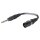 SOMMER CABLE Sommer cable  Adapterkabel | Klinke male 6,3 mm stereo/XLR 3-pol male gerade 0,15m | schwarz