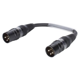 SOMMER CABLE Sommer cable  Adapterkabel | XLR 3-pol male gerade 0,15m | schwarz