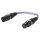SOMMER CABLE Sommer cable  Adapterkabel | XLR 3-pol male/XLR 3-pol female gerade 0,15m | violett