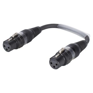 SOMMER CABLE Sommer cable  Adapterkabel | XLR 3-pol female gerade 0,15m | schwarz