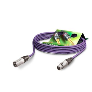 SOMMER CABLE Mikrofonkabel Stage 22 Highflex, 2 x 0,22 mm² | XLR / XLR, NEUTRIK 0,50m | violett