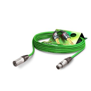 SOMMER CABLE Mikrofonkabel Stage 22 Highflex, 2 x 0,22 mm² | XLR / XLR, NEUTRIK 15,00m | grün