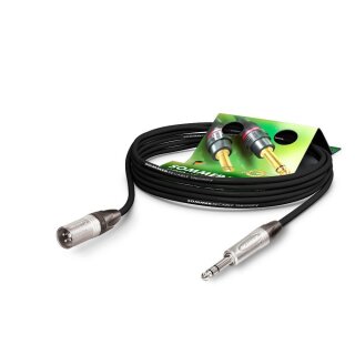 SOMMER CABLE Mikrofonkabel Stage 22 Highflex, 2 x 0,22 mm² | XLR / Klinke, NEUTRIK 5,00m | grün