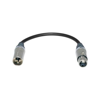 SOMMER CABLE Sommer cable  Adapterkabel | XLR 3-pol male/XLR 3-pol female gerade, silbergrau 0,20m