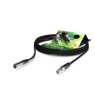 SOMMER CABLE Verbindung mit Mikrofon Headsets SC-Scuba 14 Highflex, 2  x  0,14 mm² | Mini-XLR / Mini-XLR, HICON 1,00m | schwarz