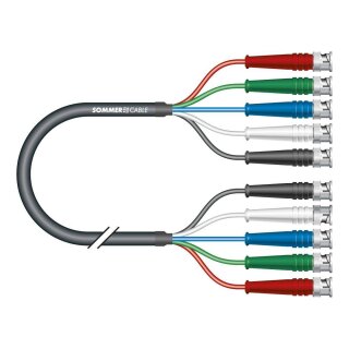 SOMMER CABLE Video-Multicore Transit 0,28 mm² | BNC / BNC, HICON 05 | 5,00m