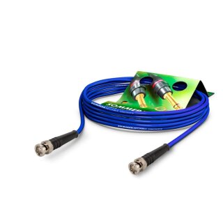 SOMMER CABLE Video-Patchkabel HD-SDI (HDTV) SC-Vector 0.8/3.7, 1  x  0,80 mm² | BNC / BNC, HICON 0,50m | blau | violett