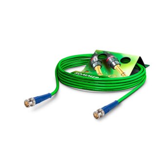 SOMMER CABLE Video-Patchkabel HD-SDI (HDTV) SC-Vector 0.8/3.7, 1  x  0,80 mm² | BNC / BNC, HICON 0,50m | grün | blau