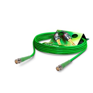 SOMMER CABLE Video-Patchkabel HD-SDI (HDTV) SC-Vector 0.8/3.7, 1  x  0,80 mm² | BNC / BNC, HICON 5,00m | grün | grün