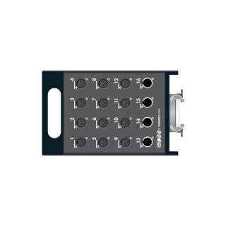 SOMMER CABLE THE BOXX -> Rechteck-MP-Verbinder 24/08 | getrennte Masse | NEUTRIK