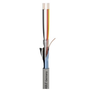 SOMMER CABLE Fernmeldekabel Logicable LG; PVC, flammwidrig; grau | 2 x 0,60 mm x Paarzahl 02