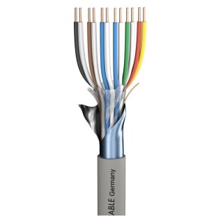 SOMMER CABLE Fernmeldekabel Logicable LG; PVC, flammwidrig; grau | 2 x 0,60 mm x Paarzahl 06