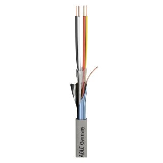 SOMMER CABLE Fernmeldekabel Logicable LG; PVC, flammwidrig; grau | 2 x 0,50 mm² x Paarzahl 02