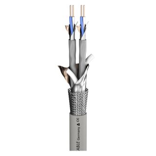 SOMMER CABLE Modulationskabel Logicable MP CPR-Version; FRNC; grau | 2 x 0,26 mm² x Paarzahl; Dca 2