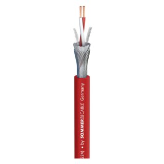 SOMMER CABLE Mikrofonkabel SC-Source MKII; 2 x 0,25 mm²; PVC Ø 6,50 mm; rot