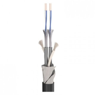 SOMMER CABLE Mikrofonkabel SC-MICRO DUO ARAMID; 2 x 0,14 mm²; S-PVC; schwarz, ohne Aufdruck