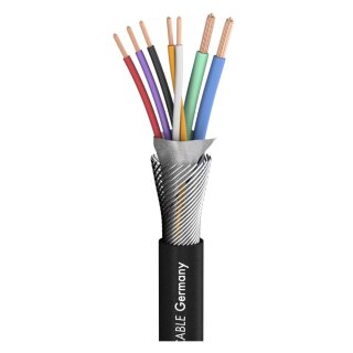 SOMMER CABLE Mikrofonkabel SC-Octave Tube; 5 x 0,14 mm²; 2 x 0,50 mm²; PVC Ø 6,50 mm; dunkelgrau