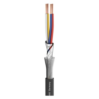 SOMMER CABLE Mikrofonkabel SC-Square 4-Core MKII; 4 x 0,20 mm²; PVC Ø 6,50 mm; schwarz (50m)
