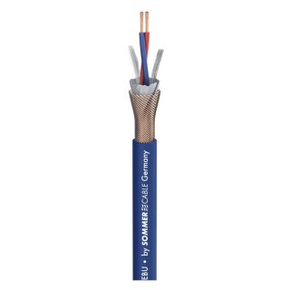 SOMMER CABLE Mikrofonkabel SC-MICRO-STAGE; 2 x 0,14 mm²; PVC Ø 5,80 mm; blau