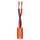 SOMMER CABLE Installationskabel Meridian Install SP225; 2 x 2,50 mm²; FRNC, Silikon, E30 Ø 11,90 mm; orange
