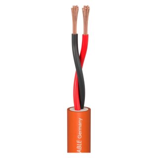 SOMMER CABLE Lautsprecherkabel Meridian Install SP225; 2 x 4,00 mm²; FRNC, Silikon, E30 Ø 12,80 mm; orange