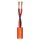 SOMMER CABLE Lautsprecherkabel Meridian Install SP225; 2 x 4,00 mm²; FRNC, Silikon, E30 Ø 12,80 mm; orange